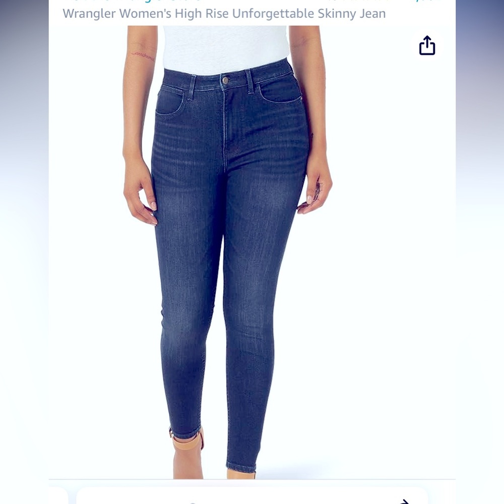 Wrangler High-rise unforgettable skinny jeans NWOT size 16